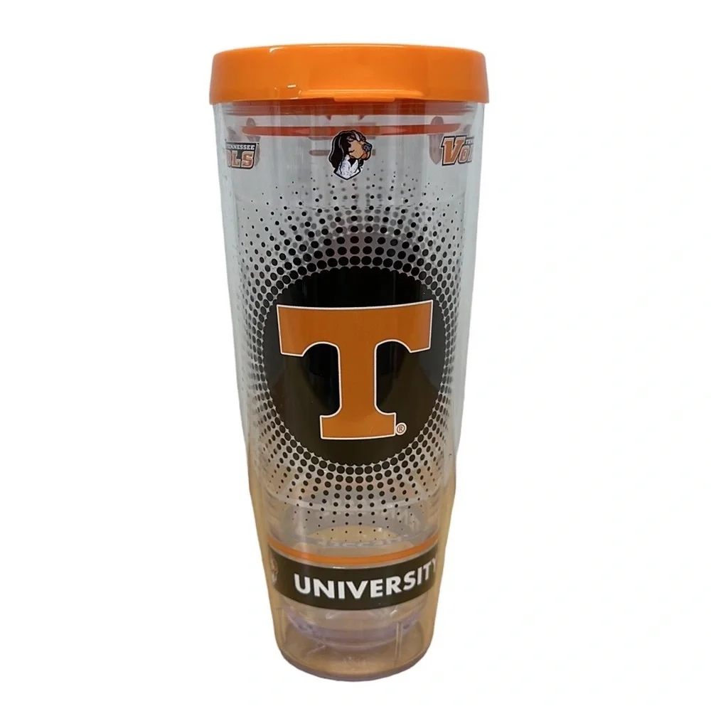 University of Tennessee UT 26 oz Wincraft Graphic Tumbler Cup with Orange Lid